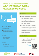 plakat- spotkanie w sprawie dnia nauczyciela języka niemieckiego