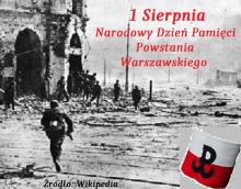 1 sierpnia narodowy dzień pamięci powstania warszawskiego